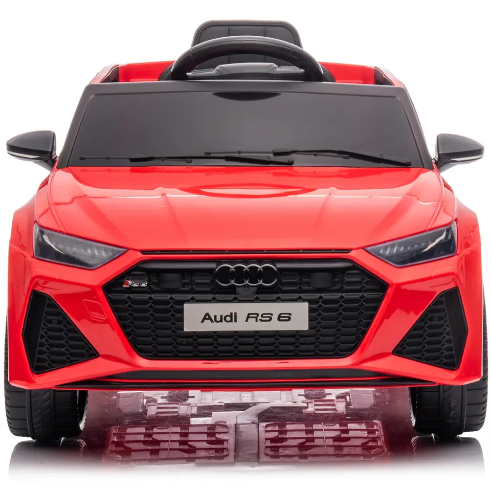 AUDI RS6 Kinderauto von SIMRON in Rot, Frontansicht