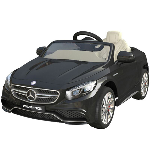 Mercedes-Benz S63 AMG Coupé Kinderauto, schräg vorne, Schwarz